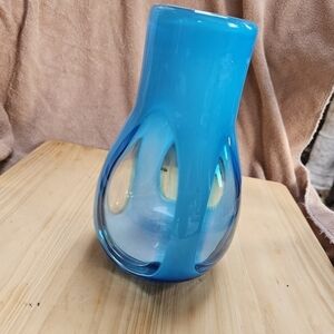 Lucky Bamboo Art Glass Vase